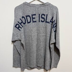 Spirit Jersey • L • Rhode Island Knit Football Jersey Pullover Heather Gray